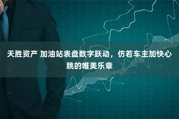 天胜资产 加油站表盘数字跃动，仿若车主加快心跳的唯美乐章